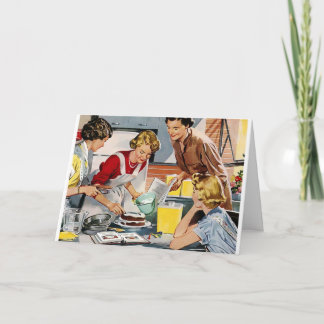 Retro Happy Birthday Kaart