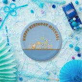 Retro Happy Birthday Michael Paper Bord (Feest)