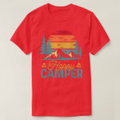Retro  Happy Camper Funny Matching Camping T-shirt (Design voorkant)