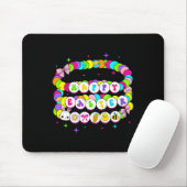 Retro Happy Easter Armband Bunny Spring Funny Eas Muismat (Met muis)