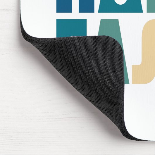 Retro Happy Easter Typografie | Mousepad Muismat (Hoek)