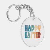 Retro Happy Easter Typografie | SLEUTELHANGER (Voorkant Links)