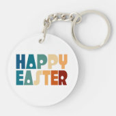 Retro Happy Easter Typografie | SLEUTELHANGER (Achterkant)