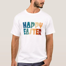 Retro Happy Easter Typografie | T-Shirt