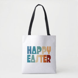 Retro Happy Easter Typografie | Tote bag