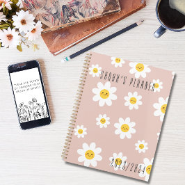 Retro Happy Face Flower Planner