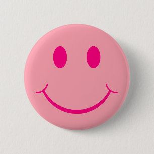 Retro Happy Face Ronde Button 5,7 Cm