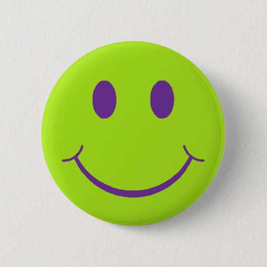 Retro Happy Face Ronde Button 5,7 Cm (Voorkant)