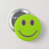 Retro Happy Face Ronde Button 5,7 Cm (Voorkant /achterkant)