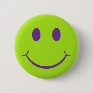 Retro Happy Face Ronde Button 5,7 Cm
