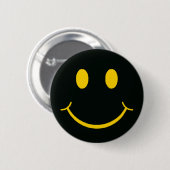 Retro Happy Face Ronde Button 5,7 Cm (Voorkant /achterkant)