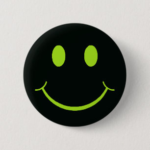 Retro Happy Face Ronde Button 5,7 Cm