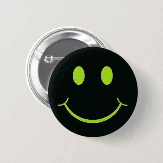 Retro Happy Face Ronde Button 5,7 Cm (Voorkant /achterkant)
