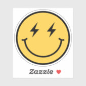 Retro Happy Face Sticker (Vel)
