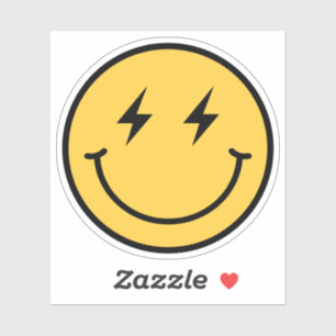 Retro Happy Face Sticker