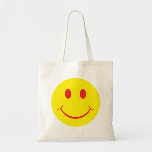 Retro Happy Face Tote Bag (Voorkant)