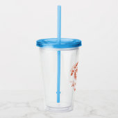 Retro Happy Flower Graphic Acryl Drinkbeker (Rechts)
