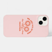 Retro Happy Flower Graphic iPhone Hoesje (Achterkant horizontaal)
