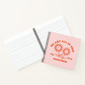 Retro Happy Flower Graphic Notitieboek (Binnen)