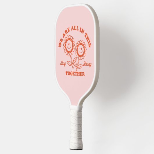 Retro Happy Flower Graphic Pickleball Paddle (Links)