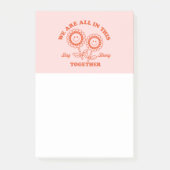 Retro Happy Flower Graphic Post-it® Notes (Voorkant)