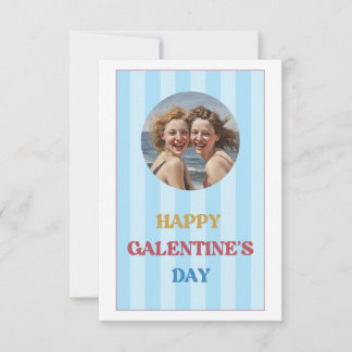 Retro Happy Galentines Dag Kaart Voor Vriend