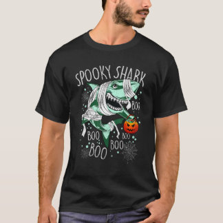 Retro Happy Halloween Haaienmummie Kostuum Heren J T-shirt