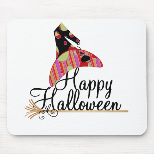Retro Happy Halloween Muismat (Voorkant)