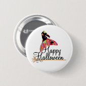 Retro Happy Halloween Ronde Button 5,7 Cm (Voorkant /achterkant)