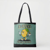 Retro Happy Lemon gezegend en zeer begunstigd Tote Bag (Voorkant)