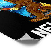 Retro Happy New Year 2026 Bigfoot Lovers New Years Poster (Hoek)