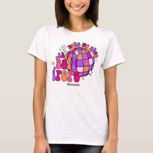 Retro Happy New Year-feest voor hete meiden T-shirt
