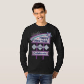 Retro Happy New Year Sign – Celebrate Marquee T-shirt (Voorkant volledig)