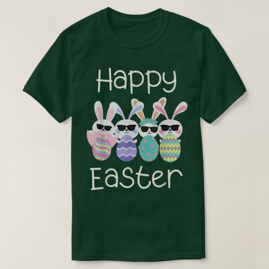  Retro Happy Pap Hoppy Pasen T-shirt (Design voorkant)