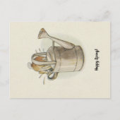  Retro Happy Spring Pasen Bunny Rabbit Briefkaart (Voorkant)