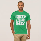 Retro Happy St. Patrick's Day Vrouwen T-shirt (Voorkant volledig)