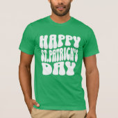 Retro Happy St. Patrick's Day Vrouwen T-shirt (Voorkant)