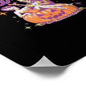 Retro Happy Summerween Funny Frankenstein Monster  Poster (Hoek)