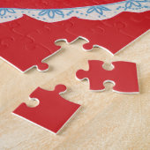 Retro Happy Valentijnsdag Leraar Legpuzzel (Zijkant)