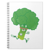 Retro Hardloopbroccoli Notitieboek (Voorkant)