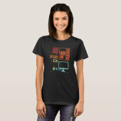 Retro Hardware Admin IT Specialist Sysadmin Admini T-shirt (Voorkant volledig)