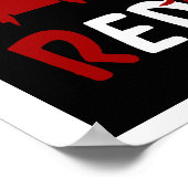 Retro  harlequin clown muziekcover poster (Hoek)