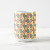 Retro Harlequin Diamond Monogram Drinkware Koffiemok (Center)