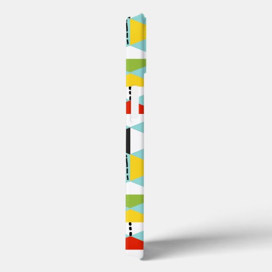 Retro Harlequin Patroon iPad Air Case (Achterkant / Rechts)