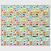 Retro Harlequin Patroonverlooppapier Cadeaupapier (Vlak)