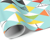 Retro Harlequin Patroonverlooppapier Cadeaupapier (Rol Hoek)