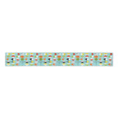 Retro Harlequin Pattern Grosgrain Ribbon Grosgrain Lint (Voorkant)