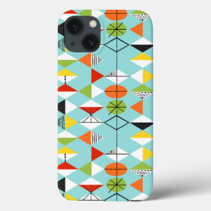 Retro Harlequin Pattern iPhone 6/6S Hoesje
