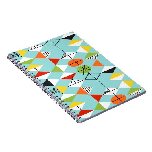 Retro Harlequin Pattern-laptop Notitieboek (Rechterzijde)