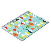 Retro Harlequin Pattern-laptop Notitieboek (Linkerzijde)